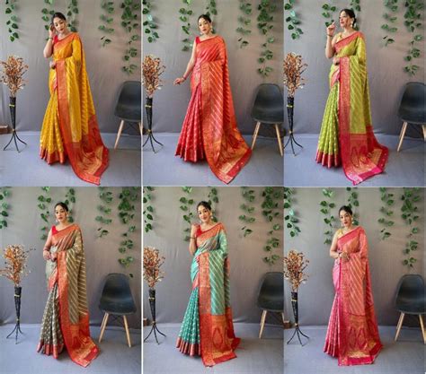 Leheriya Festive Designer Organza Saree Collection: Textilecatalog