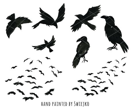 Halloween Ravens, clipart | Halloween raven, Clip art, Halloween ...