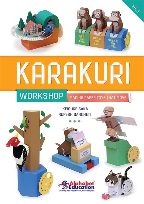 Karakuri Workshop - Making paper toys that move - Paper craft book with ...