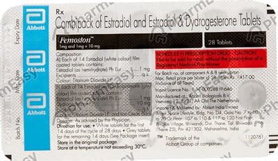 Femoston 1/10mg Strip Of 28 Tablets: Uses, Side Effects, Price & Dosage ...