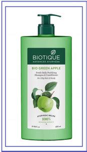 BIOTIQUE BIO GREEN APPLE SHAMPOO 650 ML - Price in India, Buy BIOTIQUE ...