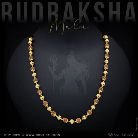 Gold Plated Rudraksha Mala for Men – Soni Fashion
