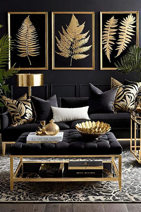 25 Black and Gold Living Room Ideas for Chic Decor - Roomy Retreat