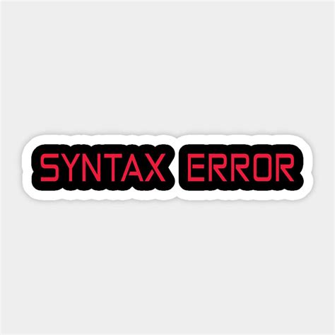 Image result for Syntax Error in Programming