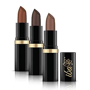 Buy Iba Moisture Rich Glossy Lipstick - Brown, 4 g (Pack of 3, Combo 4 ...