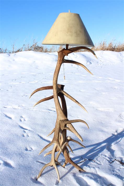 Elk Antler Floor Lamp – Antler Creek Wildlife Creations