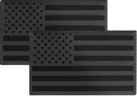 2 Pack 3D Metal Black American Flag Emblem Decal for India | Ubuy