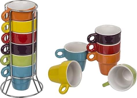 Amazon.co.uk: stackable mugs with stand