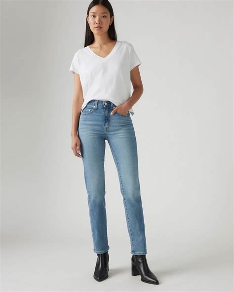 724 High Rise Straight Jeans - Blue | Levi's® GB