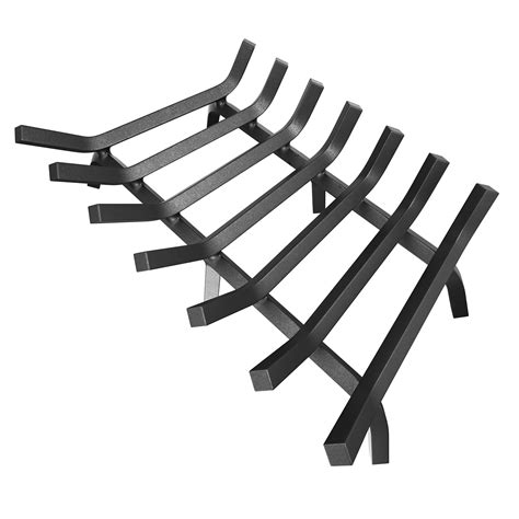 Mr Ironstone Fireplace Grate 30 Inch Solid Steel Heavy Duty ...
