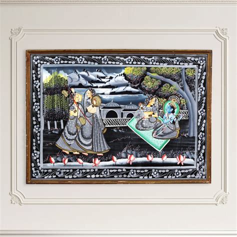 Shop Radha Krishna Cloth Painting at Best Price | IndianShelf