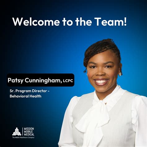 Mission - We’re thrilled to introduce Patsy Cunningham as our new ...