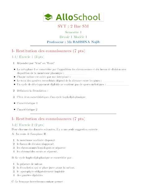 Image result for Code Genetique Exercice