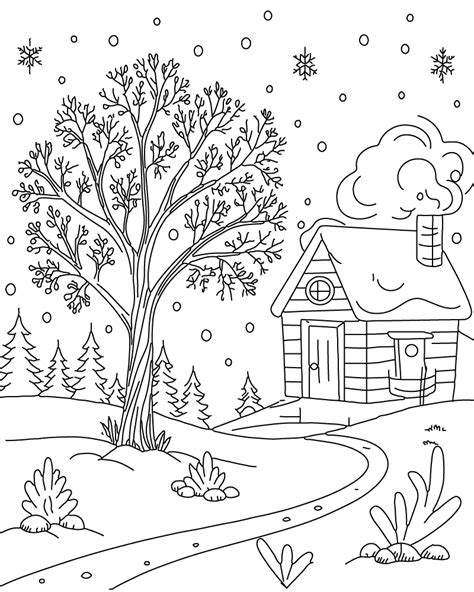 Landscape Coloring Pages 的图像结果
