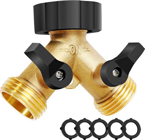 Amazon.com: Hose Splitter, 2 Way Heavy Duty, Garden Faucet, Faucet ...