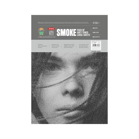 Anupam Cartridge Drawing Paper Smoke Grey Toned A4 140 GSM, Polypack of ...