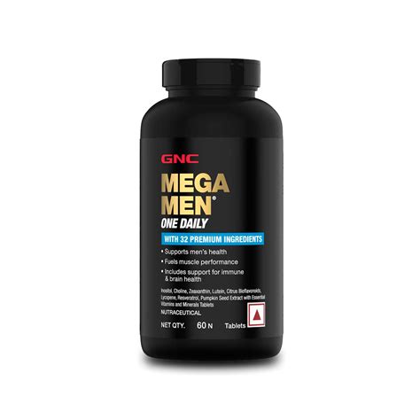 Buy GNC Mega Men One Daily Multivitamin Tablets Online | GNC® India