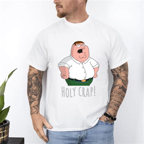 Unisex Short Sleeves Tee Peter Griffin Funny T-Shirt- Holy Crap for Men ...