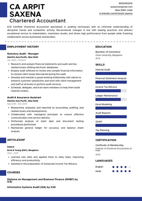 Chartered Accountant Certificate