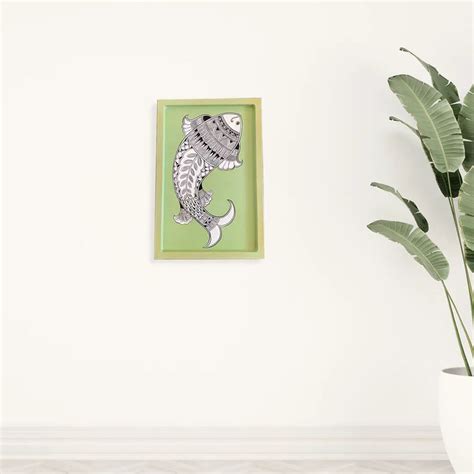 Madhubani Fish Art Tray | Sumaavi's Wall Decor