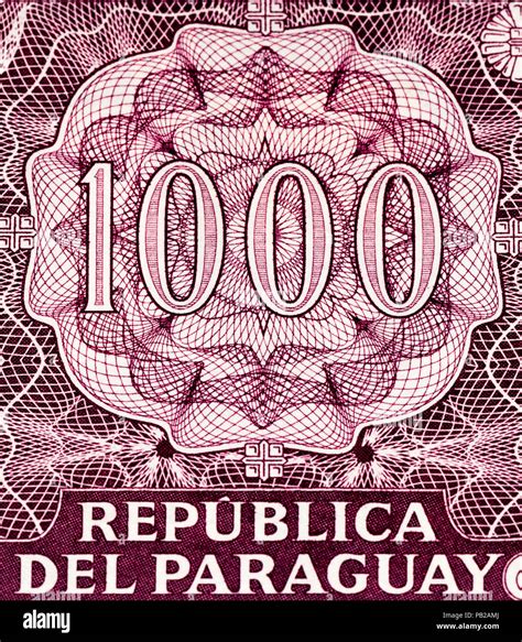 1000 Paraguyan guarani, the national currency of Paraguay Stock Photo - Alamy