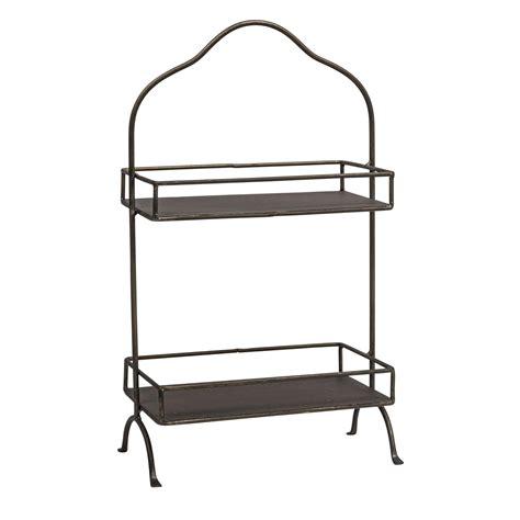 Creative Co-Op Metal 2-Tier Tray : Amazon.in: Home & Kitchen