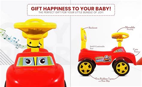 Kidsmate City Rider Baby Ride-On Push Car for Kids | Fun & Safe Ride ...