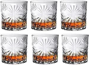 KVA (Pack of 6 Whiskey Glass 320 ml Glasses Tumblers, Glassware for ...