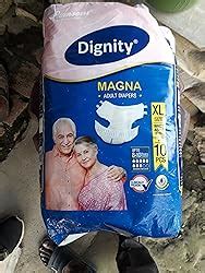 Dignity Magna Adult Diapers, Medium, Waist Size 28" - 45", 10 Pcs/Pack ...