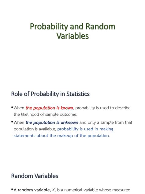 Random Variables and Probability Distribution 的图像结果