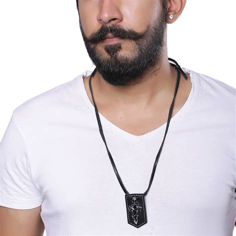 Designer Sword Detailing Pendant With Chain For Men – VOYLLA
