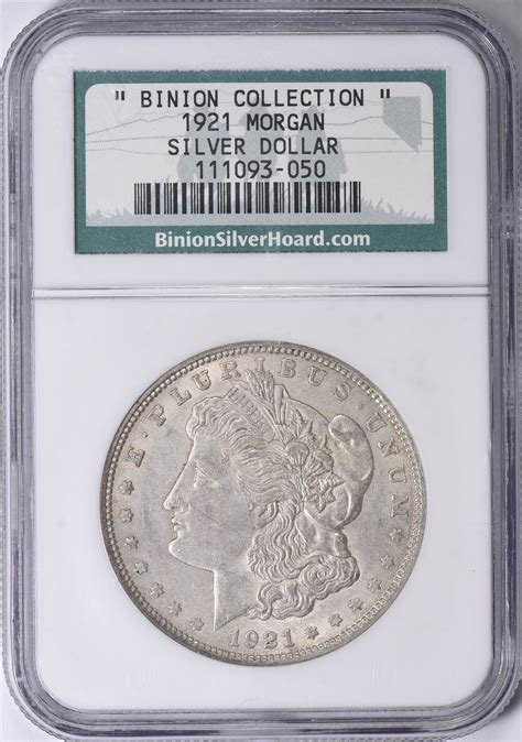 1921 Morgan Silver Dollar NGC Certified (Binion Collection) (Item ...