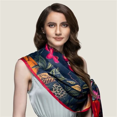 Buy Midnight Bloom Stole: Elegant Printed Scarf for Women | Perfect ...
