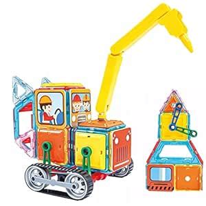 Kidology Magnetic Tiles Building Blocks Toy for Kids Sorting Stacking ...