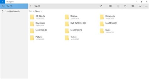 Image result for Basic Windows 10 File Xplorer