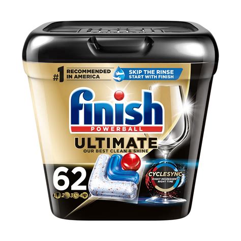 Finish Ultimate Dishwasher Detergent- 62 Count - Dishwashing Tablets ...