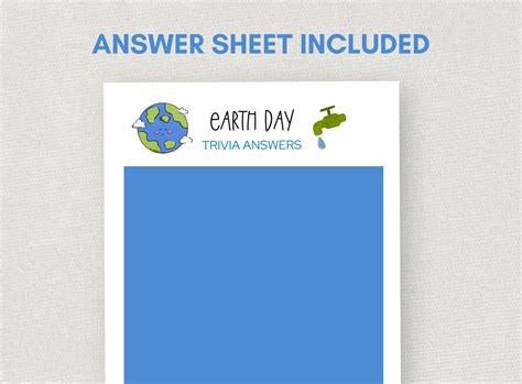 Earth Day Trivia, Printable Earth Day Game, Fun Earth Day Activity ...