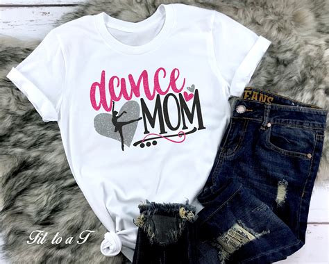 Glitter Dance Mom T-shirt Dance Team Shirt Dance Recital Mom | Etsy