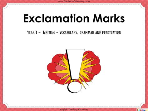 Image result for KS1 Using Exclamation Marks
