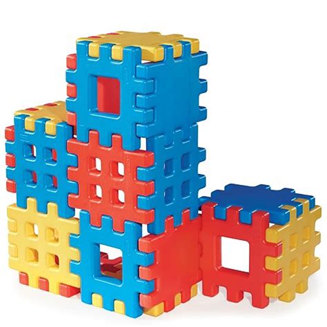 Kids Construction Building Block Set Toddler Children Toy Big Waffle 18 ...