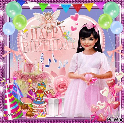 Adorable Girl Happy Birthday Gif Pictures, Photos, and Images for ...