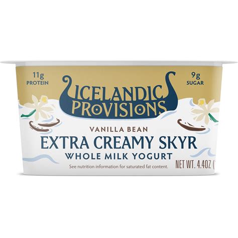 Icelandic Provisions Skyr Whole Milk, Vanilla Bean | FreshDirect