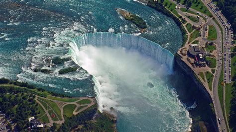 Download Niagara Falls Geospatial Shot Wallpaper | Wallpapers.com