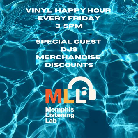 Vinyl Happy Hour 3-5pm - Memphis Listening Lab