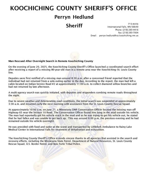 Koochiching County... - Koochiching County Sheriff's Office
