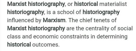 What is Marxist History? - Brainly.in