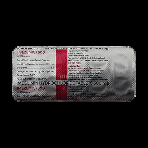 IMEZEMIC 500MG TABLET 10'S Price, Uses, Side Effects & Substitutes ...