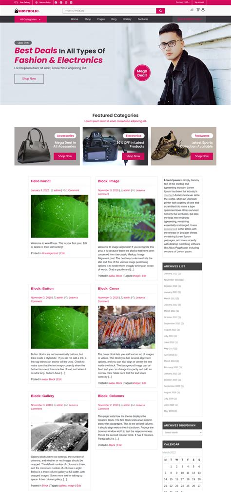 Free Retailer WordPress Theme for Stores & Retail Businesses