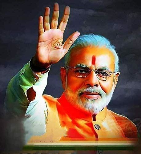 Samriddhi PM Modi Ji Sun Board Vinyl Poster Gloss Laminated Size 12x18 ...