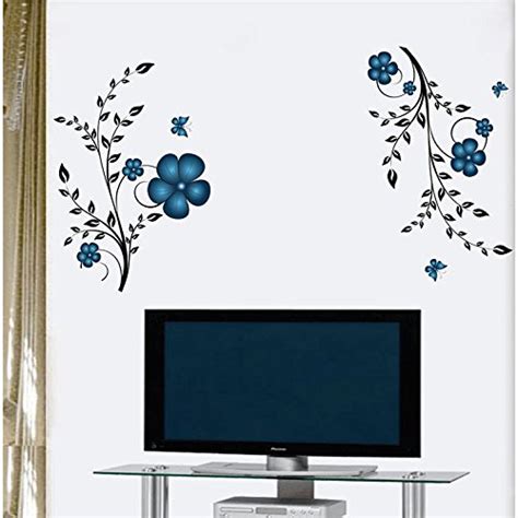 Buy Decals Design 'Flowers' Wall Sticker (PVC Vinyl, 50 cm x 70 cm ...